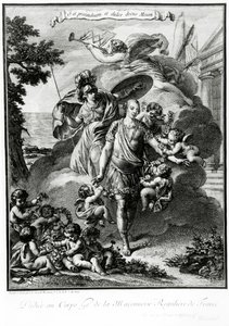 Masonic Allegorical Portrait of Louis-Philippe-Joseph d